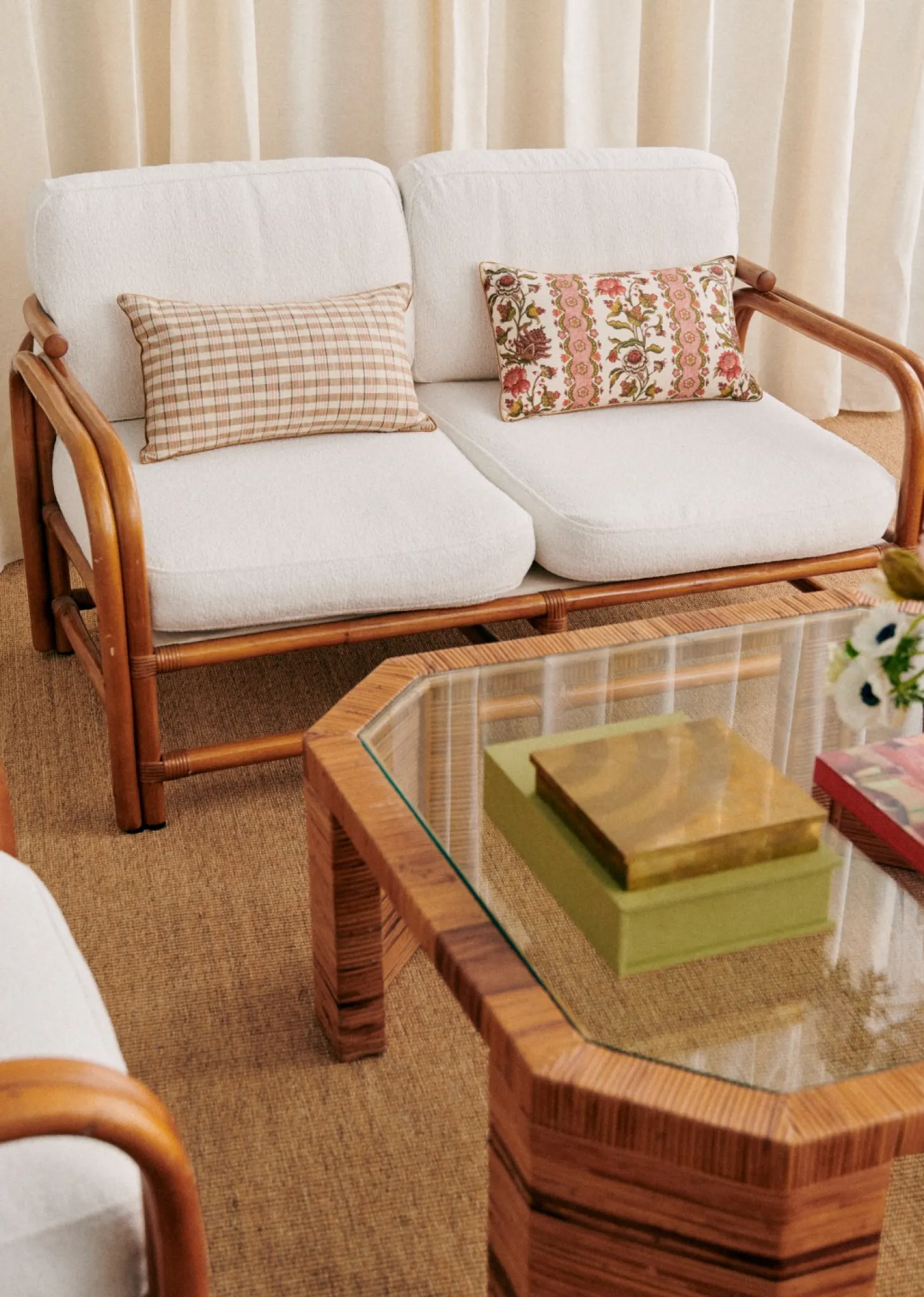 Canapé En Rotin Vintage