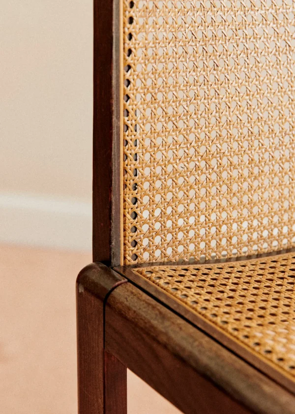 Chaise En Cannage Vintage