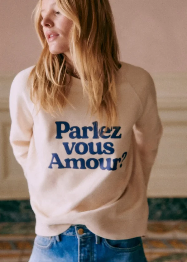Sweat-Shirt Parlez Vous Amour - Création Solidaire